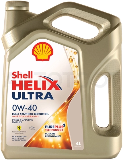 Масло моторное синтетическое Helix Ultra SP 0W-40 4л - Артикул 550055900 - Производитель SHELL - Фото, Отзывы, Цены