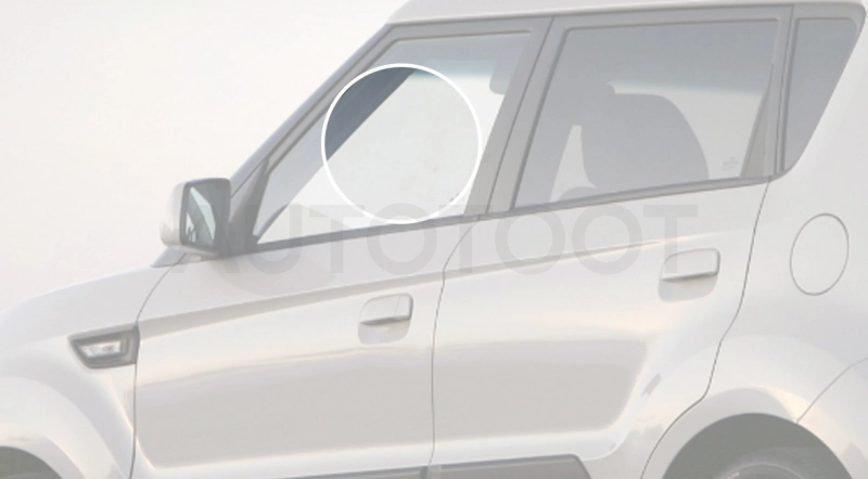 Стекло переднее левое опускное -  для KIA SOUL