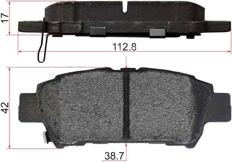 Колодки тормозные (Сзади) Toyota Ipsum (ACM20) 01-09 / Noah 07-13 - Артикул AN639WK - Производитель Akebono - Фото, Отзывы, Цены