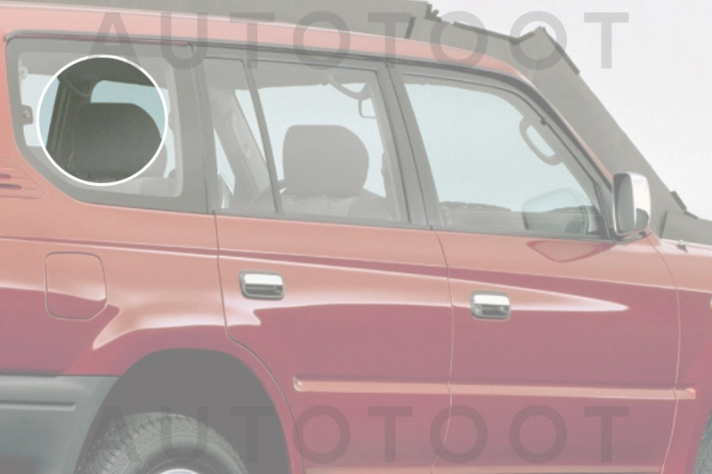 Стекло багажника боковое заднее правое -  для TOYOTA LAND CRUISER PRADO