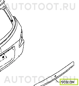 Молдинг крышки багажника -  для NISSAN QASHQAI
