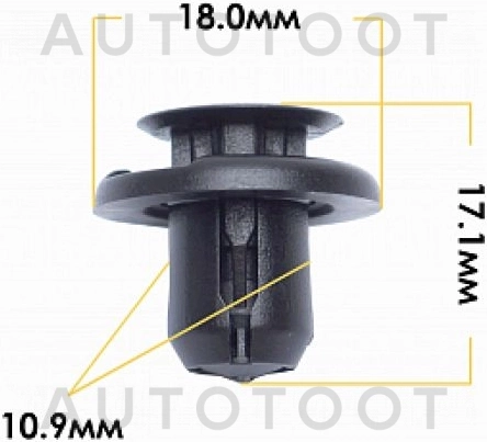 Клипса 90467-09185 -KJ338 Masuma для TOYOTA 4RUNNER / SURF, TOYOTA BREVIS, TOYOTA CARINA, TOYOTA CELICA, TOYOTA CROWN, TOYOTA ESTIMA, TOYOTA HIACE, TOYOTA ISIS, TOYOTA LAND CRUISER PRADO, TOYOTA PROGR