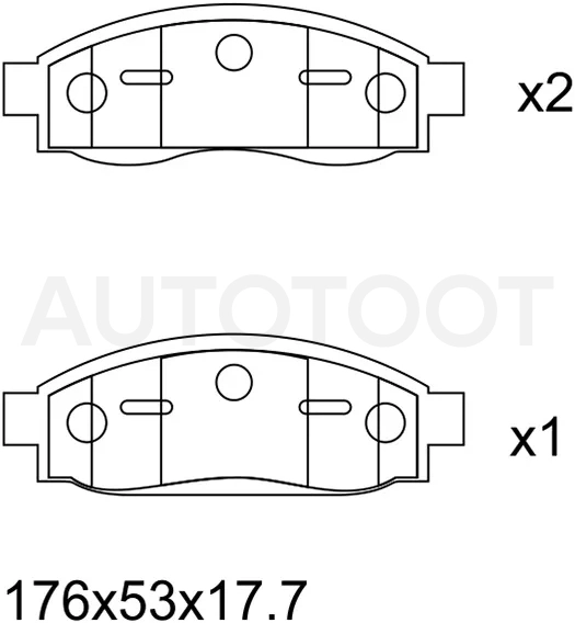 Колодки тормозные передние -ST41060ZC025 Sat для INFINITI QX56