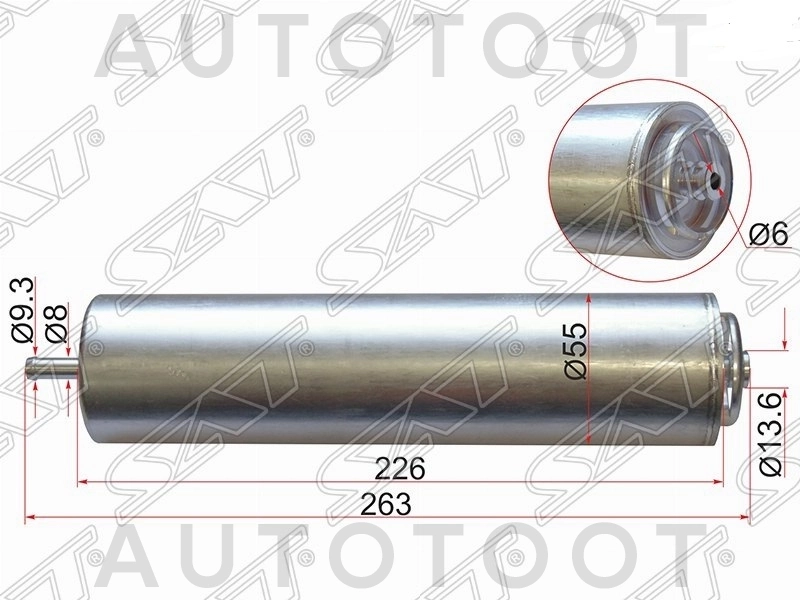 Фильтр топливный -AMDFF238 Amd для BMW 3SERIES, BMW X1, BMW X3