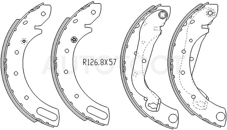 Колодки тормозные барабанные Nissan Serena 91-01 / Mistral 94-96