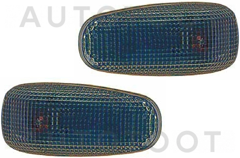 Повторитель поворота в крыло левый+правый (комплект, тюнинг, тонированный) -  для MERCEDES C-CLASS, MERCEDES E-CLASS