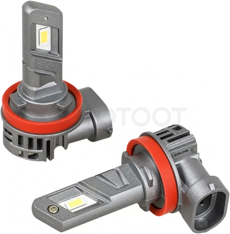 Лампа светодиод. H11/H8 COMPACT, 23Вт, 5200Лм (2600Лм x 2), 6500К, 12В, кмпл. 2 шт.