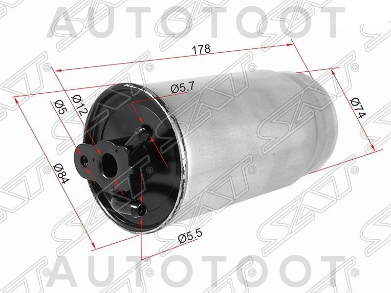 Фильтр топливный 3.0d -  для BMW 3SERIES, BMW 5SERIES, BMW X5, LAND ROVER RANGE ROVER, OPEL OMEGA