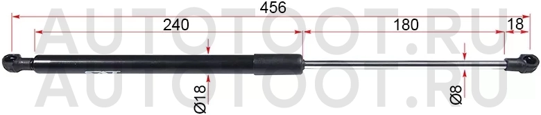 Амортизатор крышки багажника правый -ST689500W180 Sat для TOYOTA CALDINA