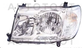 Фара левая (под корректор) -  для TOYOTA LAND CRUISER