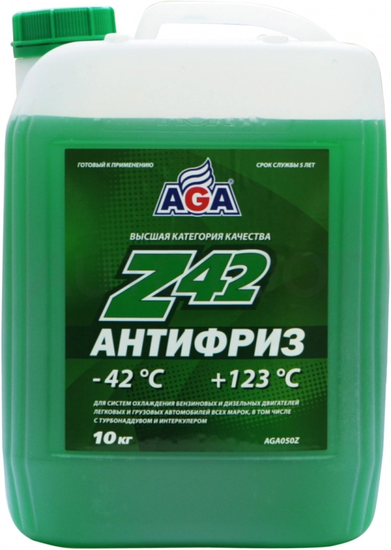 Антифриз готовый зеленый AGA 10л