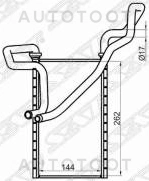 Радиатор отопителя салона -STMBY7395A0 Sat для MITSUBISHI PAJERO