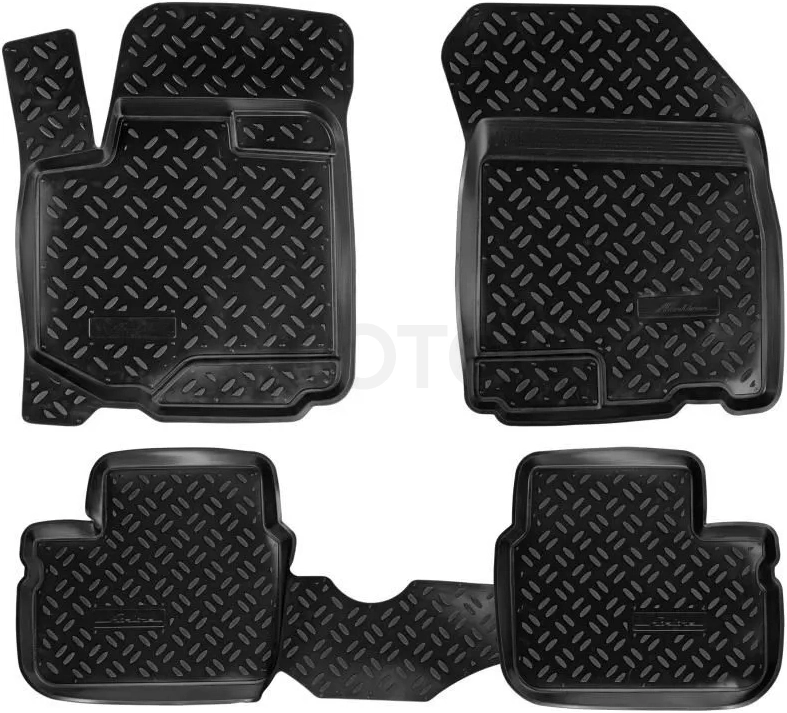 Ковры для Suzuki SX4 I Classic (06-, 10-), 4 шт., выс. борт, ТЭП, черн.