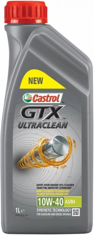 10W-40 Моторное масло GTX ULTRACLEAN A3/B4 1л Масло моторное полусинтетическое