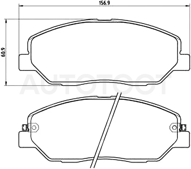 Колодки тормозные (Спереди) Hyundai Santa Fe 05-21 / Kia Sorento 09-21 / Hyundai Genesis 08-14 / Grand Santa Fe 13-18 / SsangYong Actyon 05- / Actyon Sports 12-16 / Korando 10-17