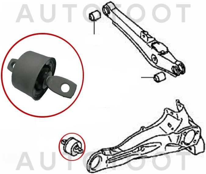 Сайлентблок заднего продольного рычага -ST4120A125 Sat для MITSUBISHI ASX, MITSUBISHI LANCER, MITSUBISHI OUTLANDER
