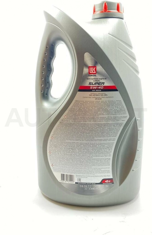 Масло моторное полусинтетическое ЛУКОЙЛ Супер 5W-40 4л - Артикул 3471800 - Производитель LUKOIL - Фото, Отзывы, Цены