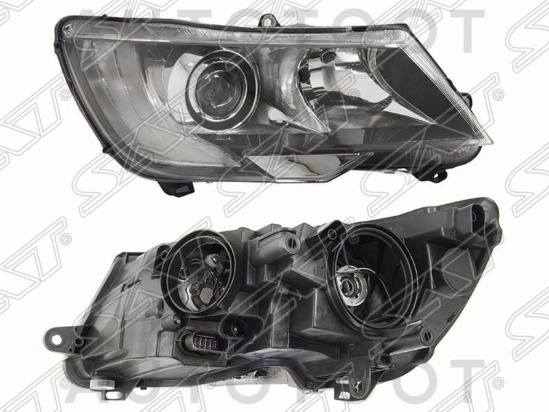 Фара правая -ST6651127R Sat для SKODA SUPERB