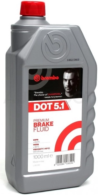 Жидкость тормозная DOT-5.1 BREMBO  1л, для авто c ABS