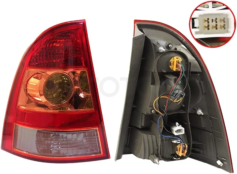 Фонарь задний Toyota Corolla (E120) 04-07 / Corolla Fielder (E120) 04-06 (Слева/ 5D WGN)
