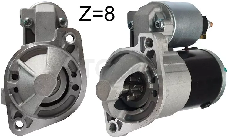 Стартер Chery Tiggo T11 05-16 / Mitsubishi Lancer 02-10 / Outlander 02-09 / JAC J6 13-15 / S5 13-19 / Mitsubishi Airtrek 01-05 / Chariot Grandis 97-03 / Dion 00-05 / Eclipse 05-11 (1,4 kW/ Z=8/ (восстановленный))