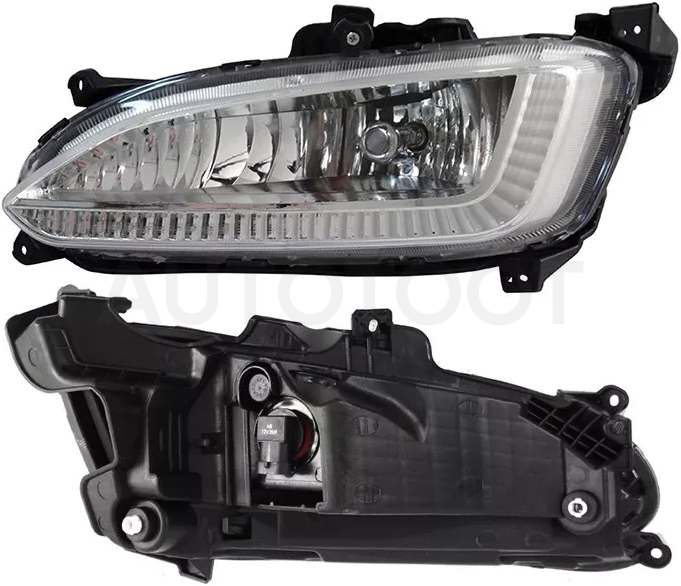 Фара противотуманная (Спереди/ Слева/ Без ДХО) Hyundai Santa Fe 12-15 / Grand Santa Fe 13-16