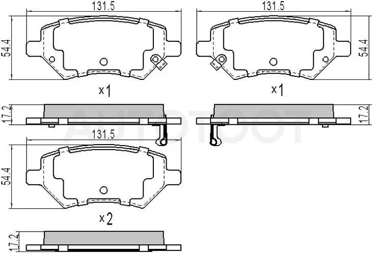 Колодки тормозные (Спереди) Chery Tiggo 4 17-23 / Tiggo 4 Pro 20