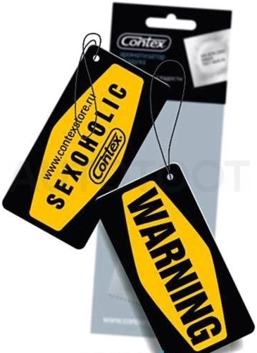 Ароматизатор подвесной картон CONTEX WARNING SEXOHOLIC - Артикул 00000087845 - Производитель CONTEX - Фото, Отзывы, Цены