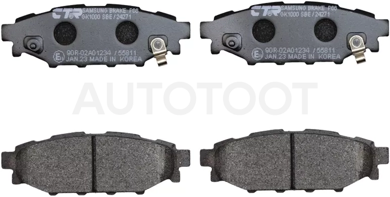 Колодки тормозные (Сзади) Subaru Forester 07-21 / Impreza 07-16