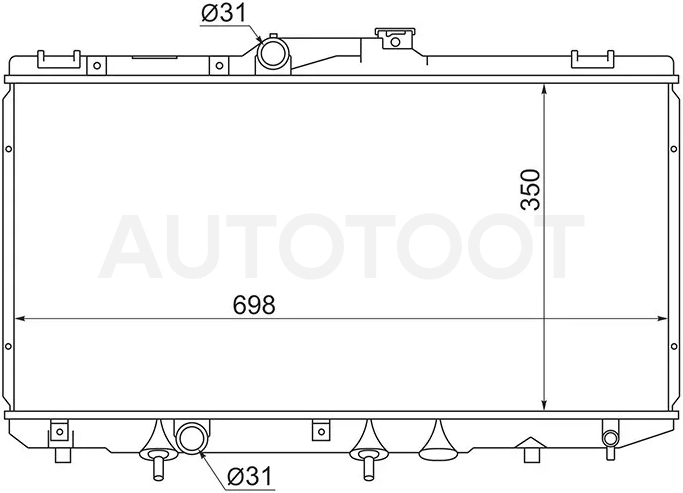 Радиатор Toyota Corolla (E100,E110) 91-02 / Corolla Ceres 92-99