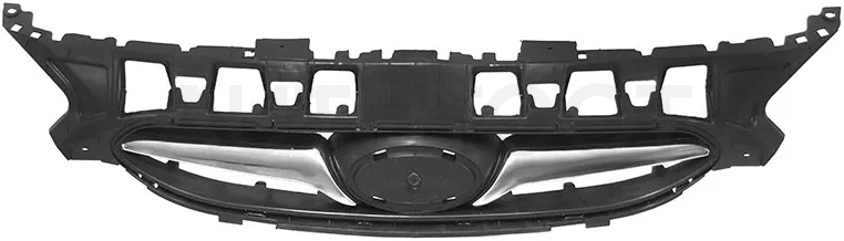Решетка радиатора Hyundai Solaris 10-14 / Accent 11-17 (с хром молдингом)