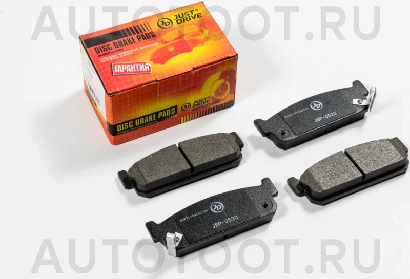 Колодки тормозные дисковые, задние - Артикул JBP0520 - Производитель Just Drive - Фото, Отзывы, Цены