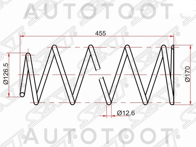 Пружины задние (комплект 2шт) ACTIVE HEIGHT CONTROL -  для TOYOTA LAND CRUISER