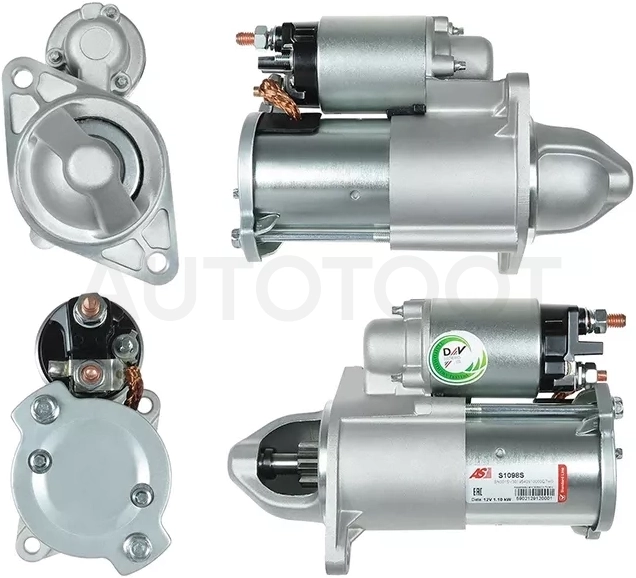 Стартер Chevrolet Aveo 11-15 / Cruze 09-15 (1,1 kW/ Z=9)