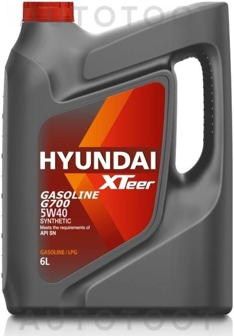 5W-40 Масло моторное синтетическое "Gasoline G700 5W-40", 6л - Артикул 1061136 - Производитель Hyundai-Kia - Фото, Отзывы, Цены