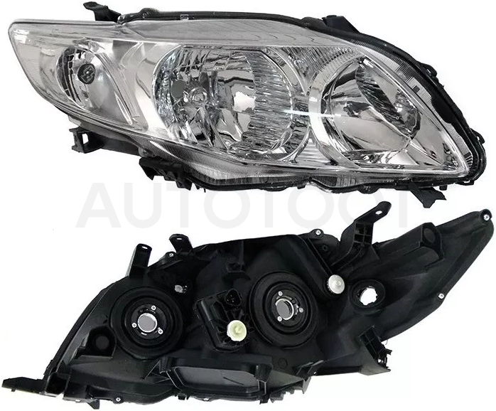 Фара Toyota Corolla (E150) 06-10 (Справа/ Галоген/ С электрокорректором)
