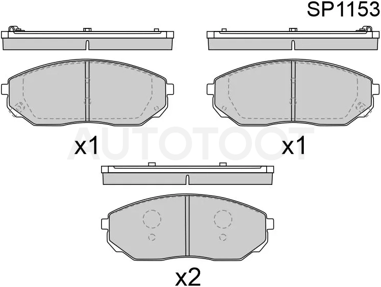 Колодки тормозные (Спереди) Hyundai Santa Fe 05-09 / Kia Sorento 02-13