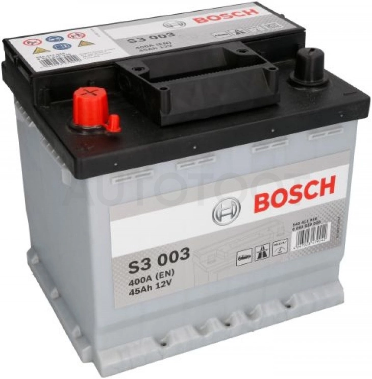 Аккумулятор BOSCH 45Ah 400A прямая полярность(+-)