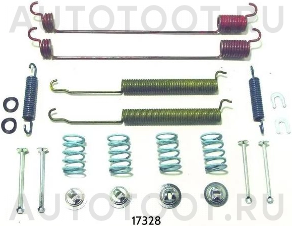 Ремкомплект барабанного тормоза -77AP017 MasterKit для NISSAN BLUEBIRD SYLPHY, NISSAN ALMERA, NISSAN ALMERA CLASSIC, NISSAN SUNNY, NISSAN PRIMERA