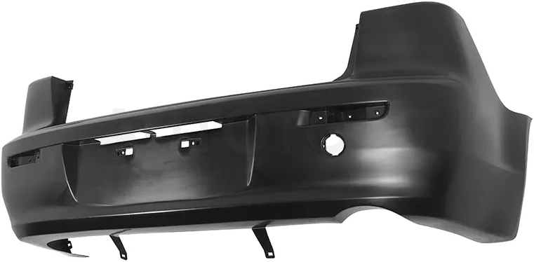 Бампер задний Mitsubishi Lancer 07-17 (С отверстием под крюк/ 4D SED)