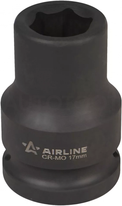 Головка ударная торцевая 3/4"DR шестигранная 17мм, L=56мм - Артикул ATIS3401 - Производитель Airline - Фото, Отзывы, Цены