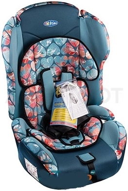 9-36кг / 1-12 лет Автокресло детское 1/2/3гр KIDS PRIME LB513-9 Бирюзовые сердца