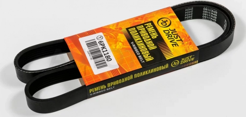 Ремень поликлиновый JD - Артикул 6PK1180 - Производитель Just Drive - Фото, Отзывы, Цены