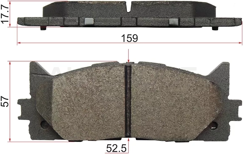 Колодки тормозные (Спереди) Toyota Camry (XV40,XV50) 01-21 / Lexus ES 06-18
