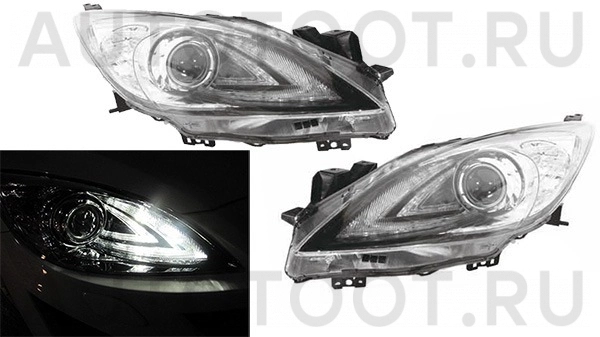 Фара левая ксенон, черная -  для MAZDA 3 (AXELA)