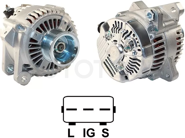 Генератор TOYOTA AVENSIS 00-03/CAMRY 01-06/RAV4 00-05 1/2AZ-FSE 12V 100A