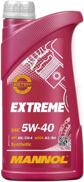5W-40 MANNOL Extreme 1л Масло моторное синтетическое - Артикул 4036021102542 - Производитель Mannol - Фото, Отзывы, Цены