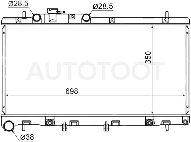Радиатор Subaru Legacy 98-03 / Outback 98-03 / Legacy B4 98-03