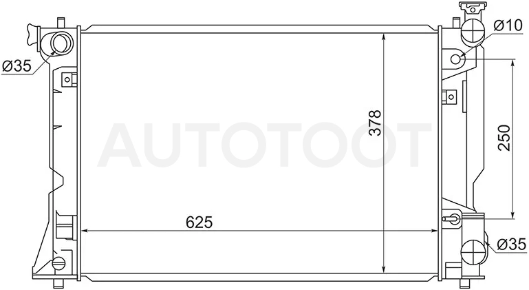 Радиатор Toyota Avensis (T250) 03-08 - Артикул TY0002AZT250 - Производитель Sat - Фото, Отзывы, Цены