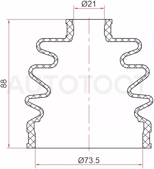 Пыльник шрус наружный HYUNDAI ACCENT/VERNA 94-10/LANTRA 90-00 - Артикул ST1050013 - Производитель Sat - Фото, Отзывы, Цены